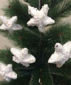 Hanging Stars (4 cm, 6 pcs, Thermocol)