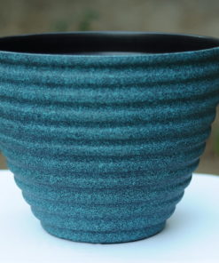 Fiber Pot, Round, Aqua Green, 14"+ (KD-3814PR)
