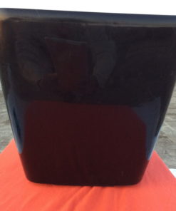 Fiber Pot, Square, Black, Shiny, 12" (KD-3844) - Image 6