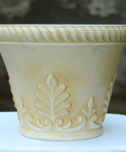 Fiber Pot Round, Light Fawn, 15.75" (KD-9905WP)