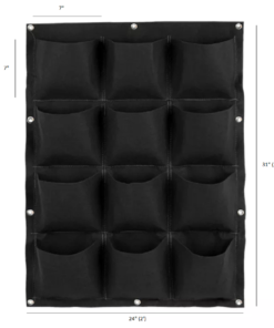 12 Pocket Wall Planter (Dimensions)