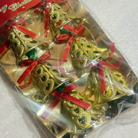 Christmas Bells - Hanging (6 cm, 6 pcs, Plastic)